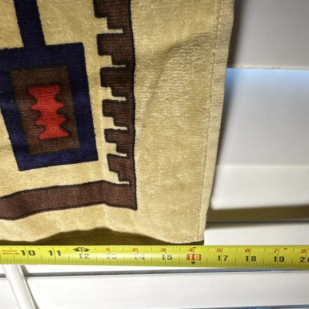 Hilasal 4pc Cotton 2 Hand Towels & 2 Bath Towels Southwestern Geometric